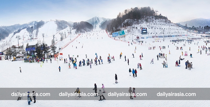 Trượt tuyết là trải nghiệm nên thử khi du lịch Hàn Quốc